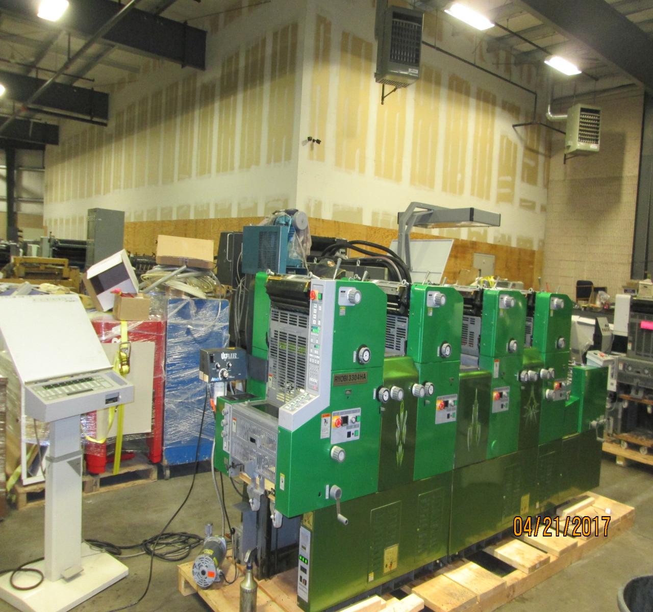 May 2nd Offset and Bindery Printing Equipment Auction Wyandanch NY