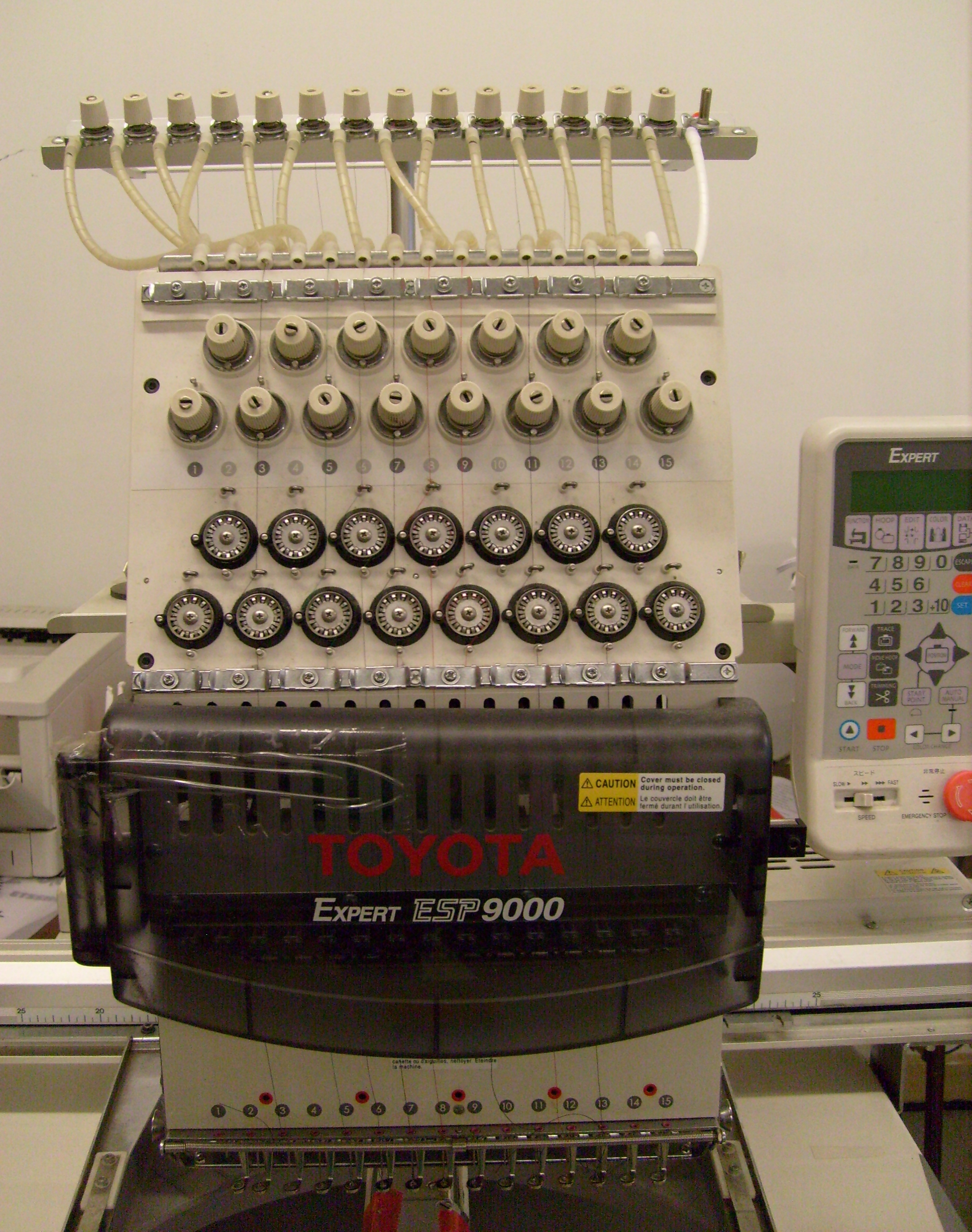 2001 Toyota ESP 9000 Embroidery Machine