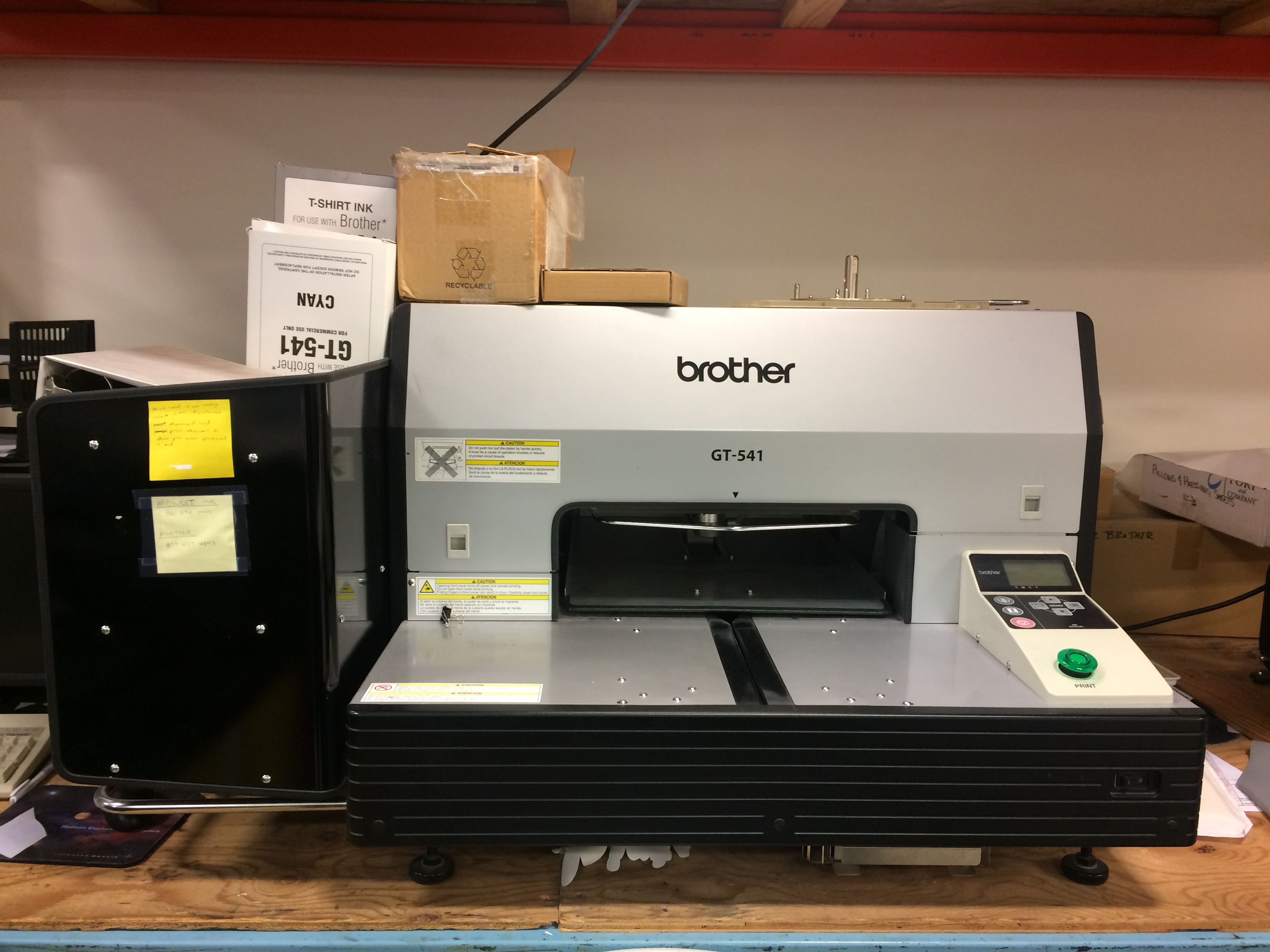Brother GT541 garment printer AS IS 2,000 OBO
