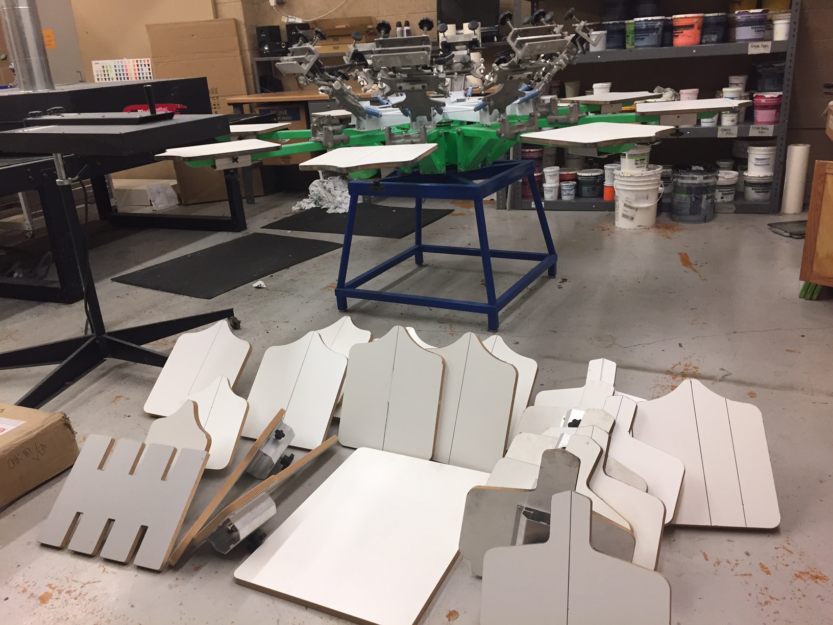 basic screen printing setup