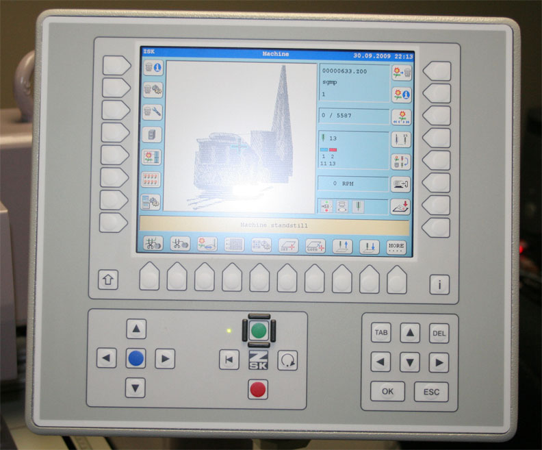 2007 ZSK 6 Head 15 Needle Embroidery Machine + Wilcom For Sale