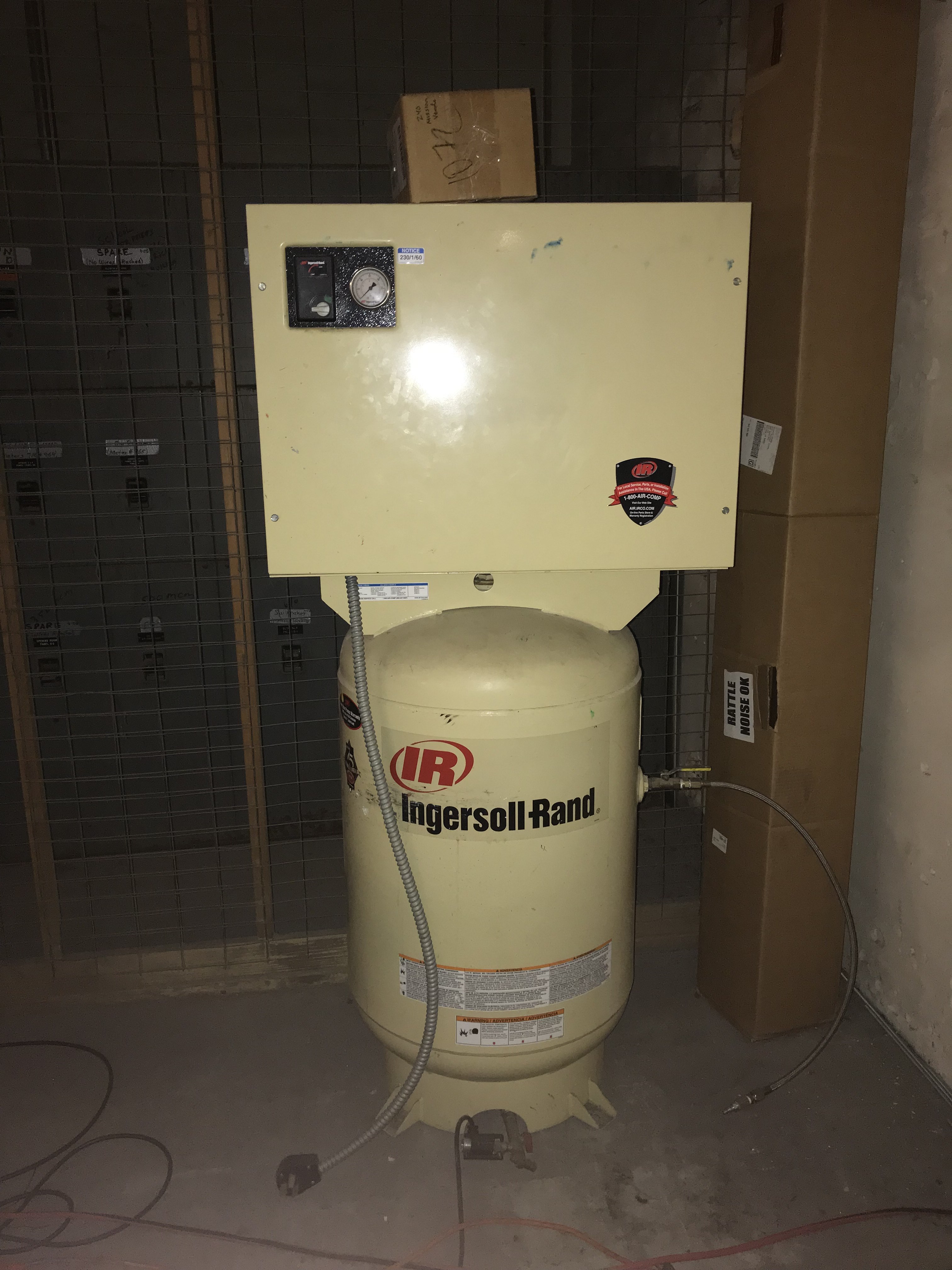 QUIET Ingersoll Rand Compressor 5HP 175PSI 17CFM