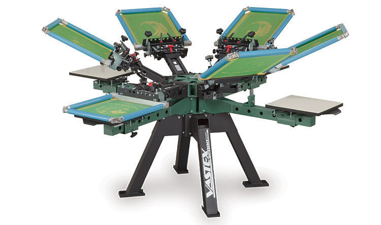 6 color screen printing press plans