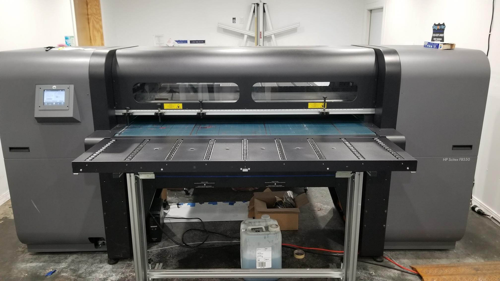 HP 550 FLATBED PRINTER