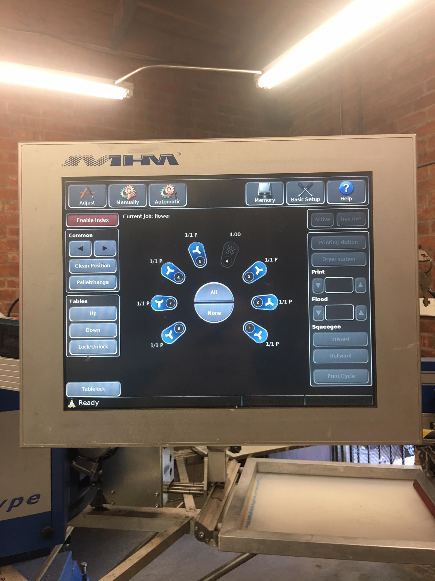 big screen printing machine