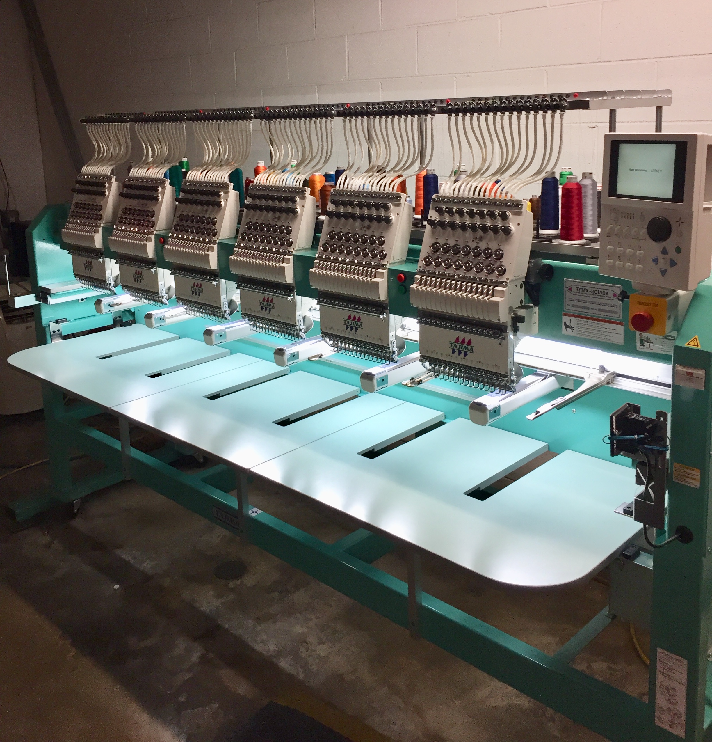 6 Head Tajima Embroidery Machine TFMX-IIC1506(450 X 360) Sew Field
