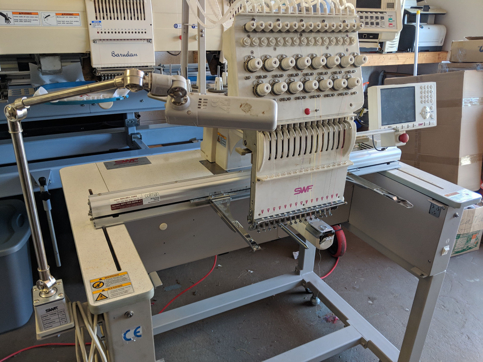 Used swf embroidery machine dasdna