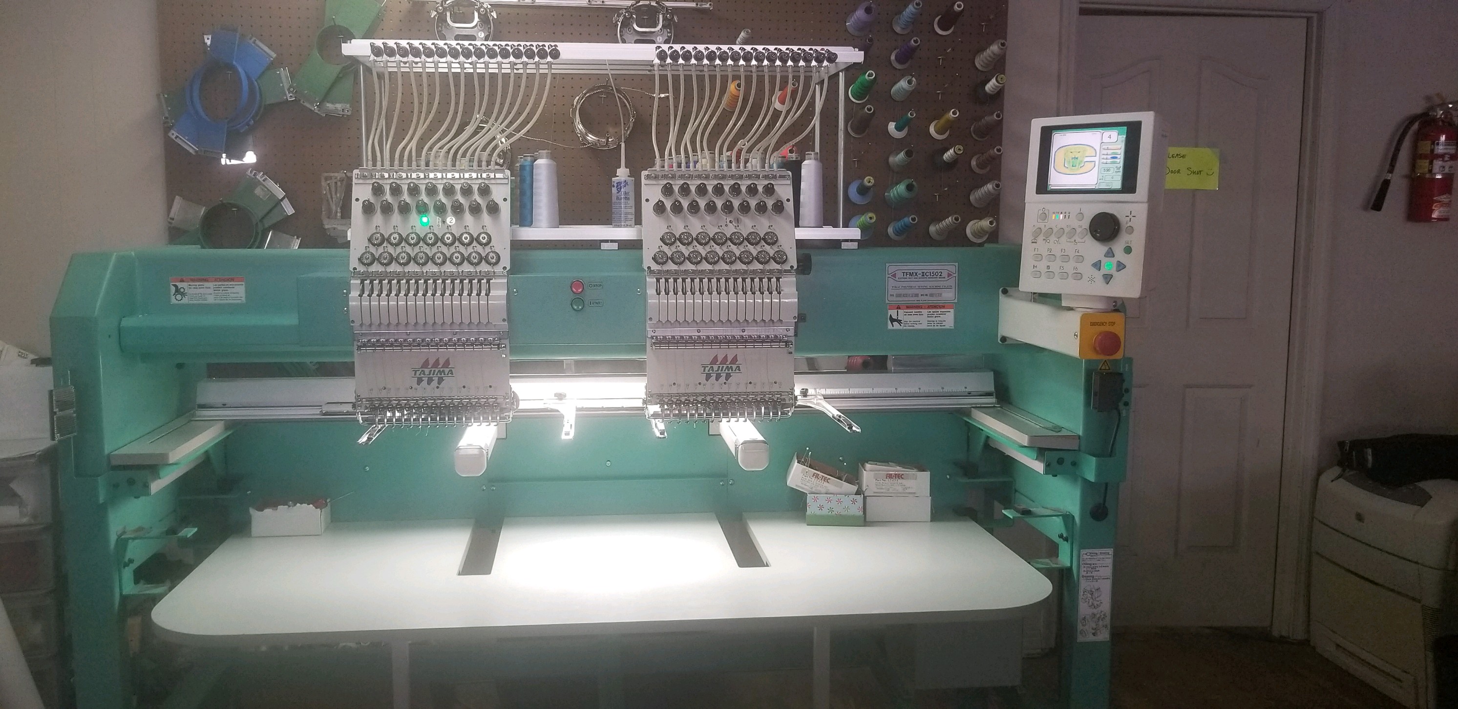 Tajima 2 Head Embroidery Machine