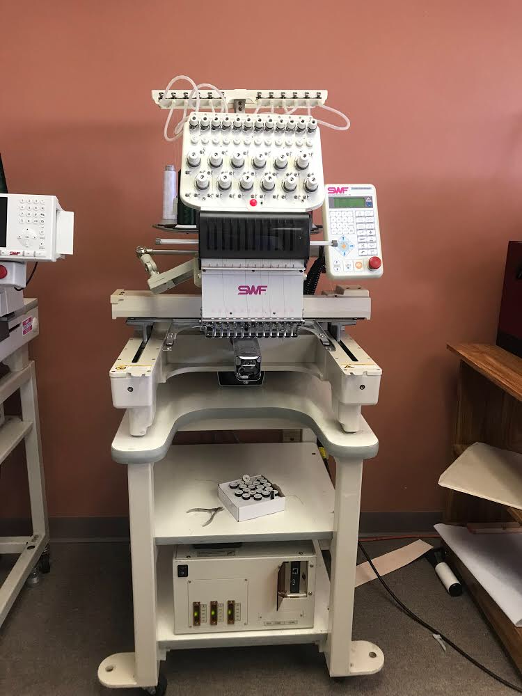 swf 15 needle embroidery machine barely used with hoops swf 15 needle embroidery machine barely used with hoops