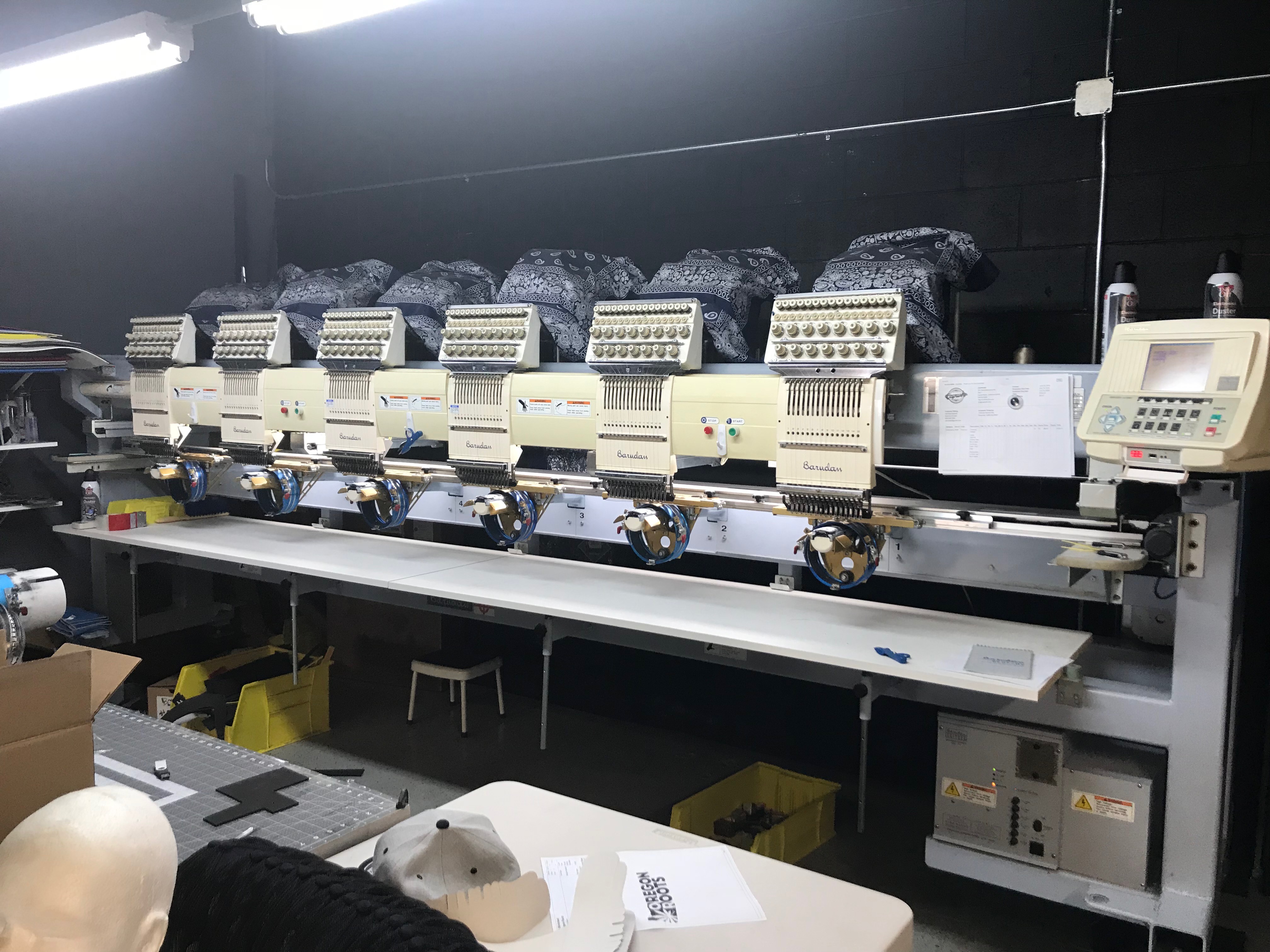 6 Head Barudan Embroidery Machine