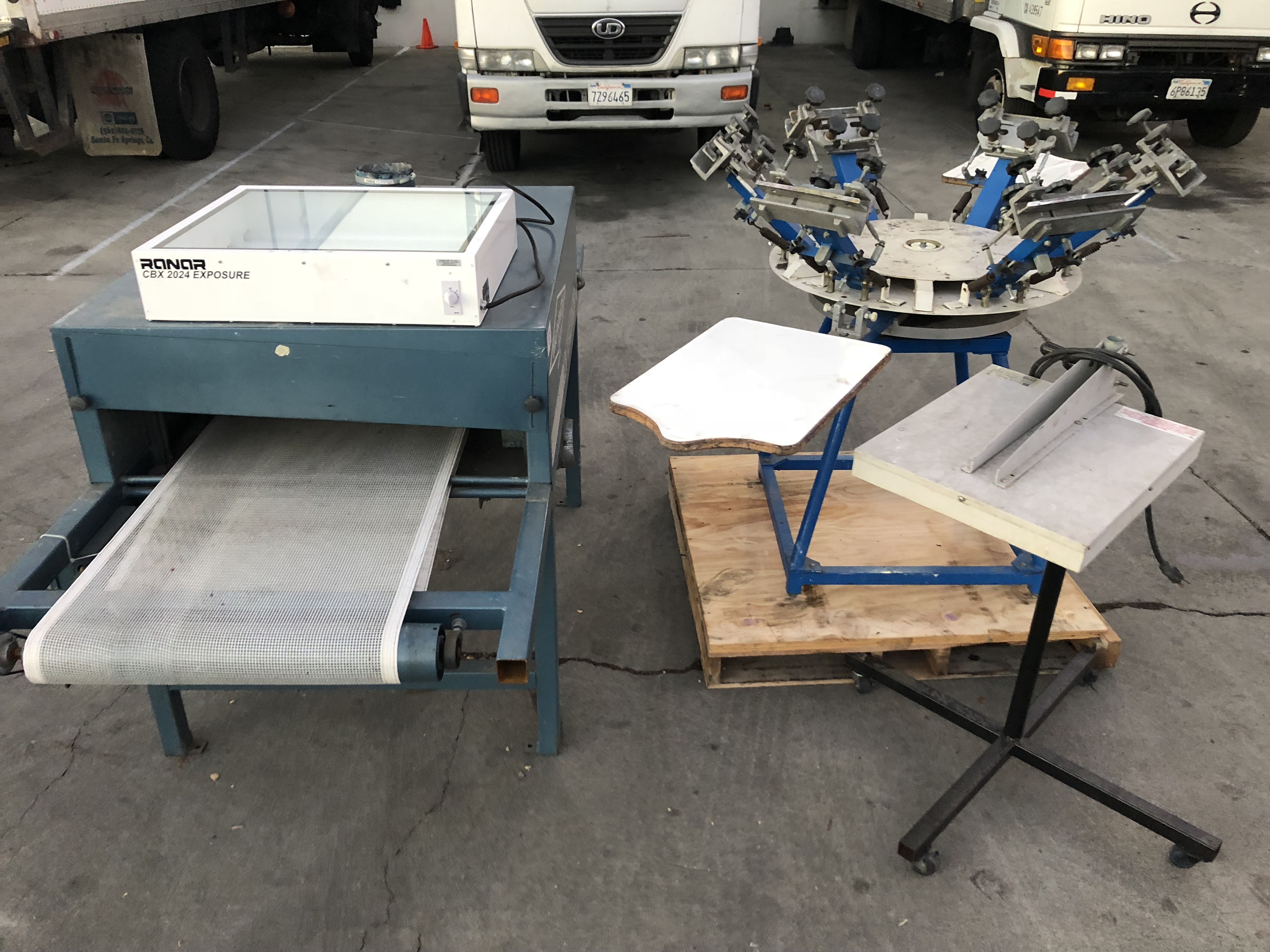 6 color Screen printing set up for sale (3250)