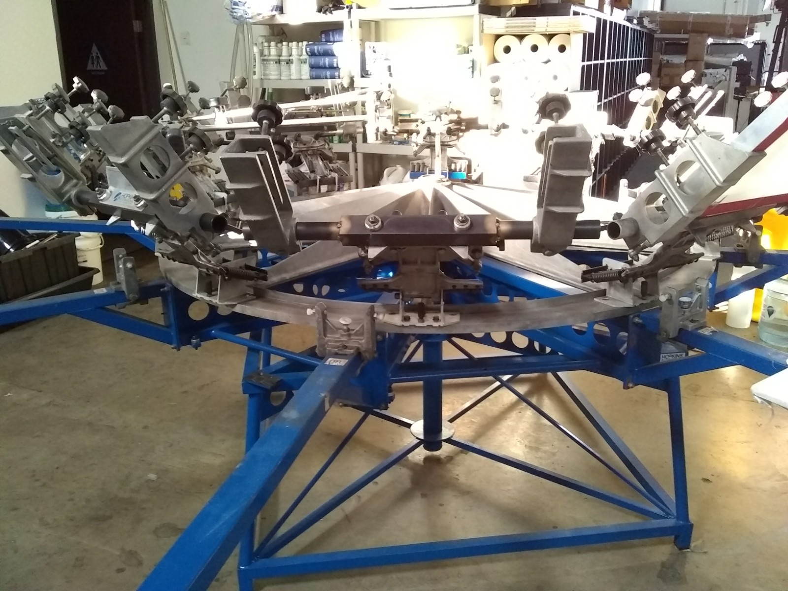 Hopkins International 10 Color 8 Station Screen Printing Press