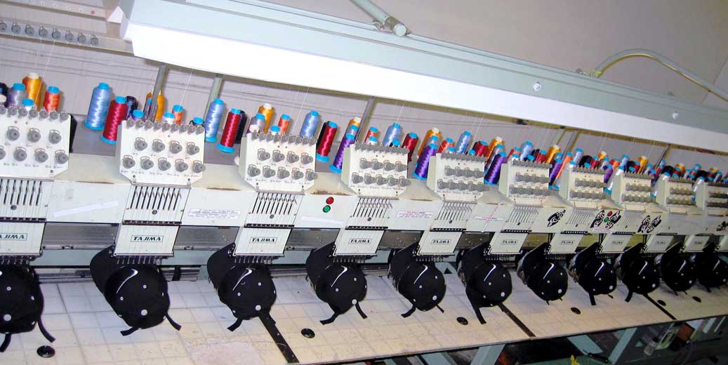 Used Embroidery Machines For Sale >> Tajima TMEF - H 9-needle 12-head embroidery machine for ... Used Embroidery Machines For Sale >> Tajima TMEF - H 9-needle 12-head embroidery machine for ...