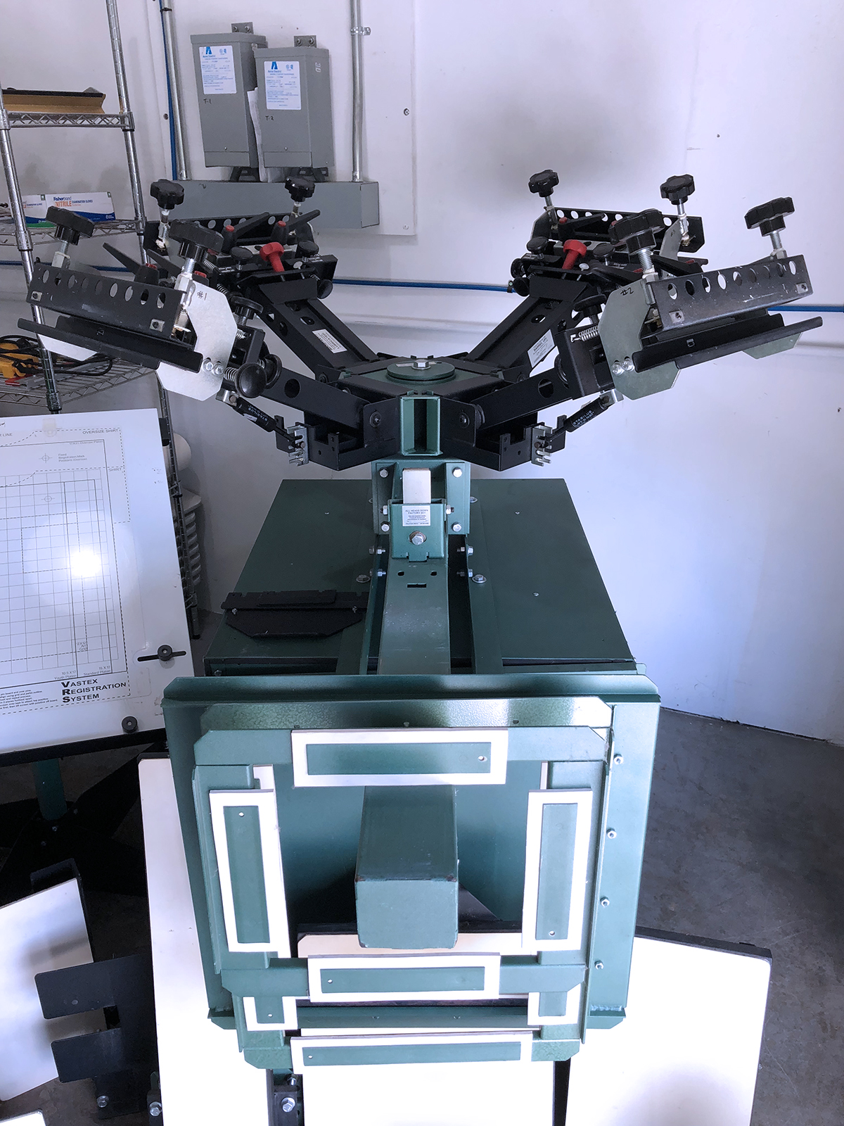 Vastex V-2000HD  4Color/1 Station Table Top Press-press-front-view.jpg