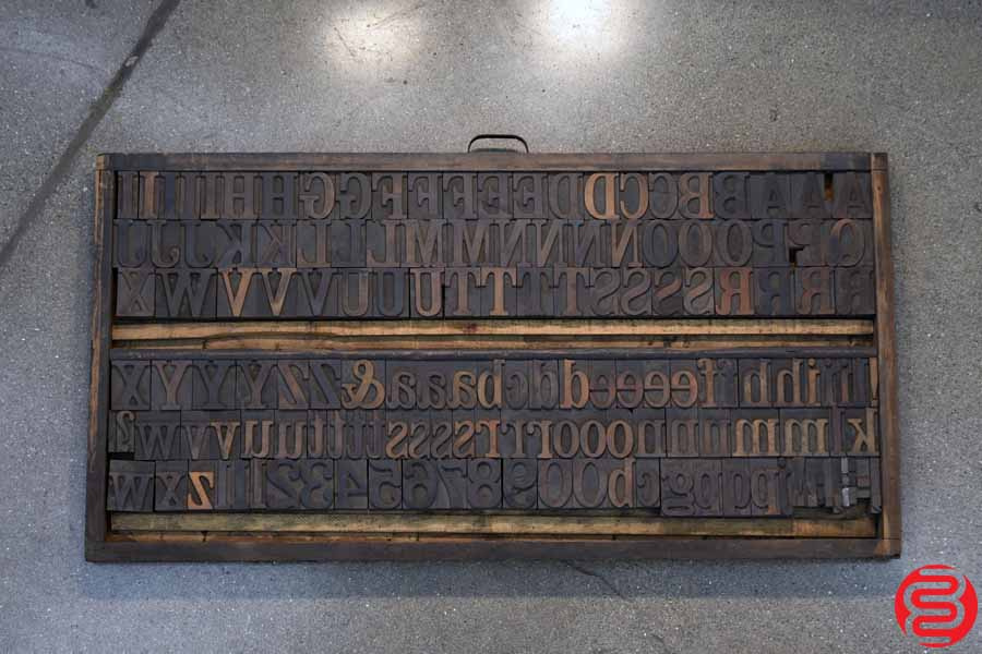 June 20th Letterpress Wood Type Type Cabinet Auction News article from the boston globe june 20th letterpress wood type type cabinet auction