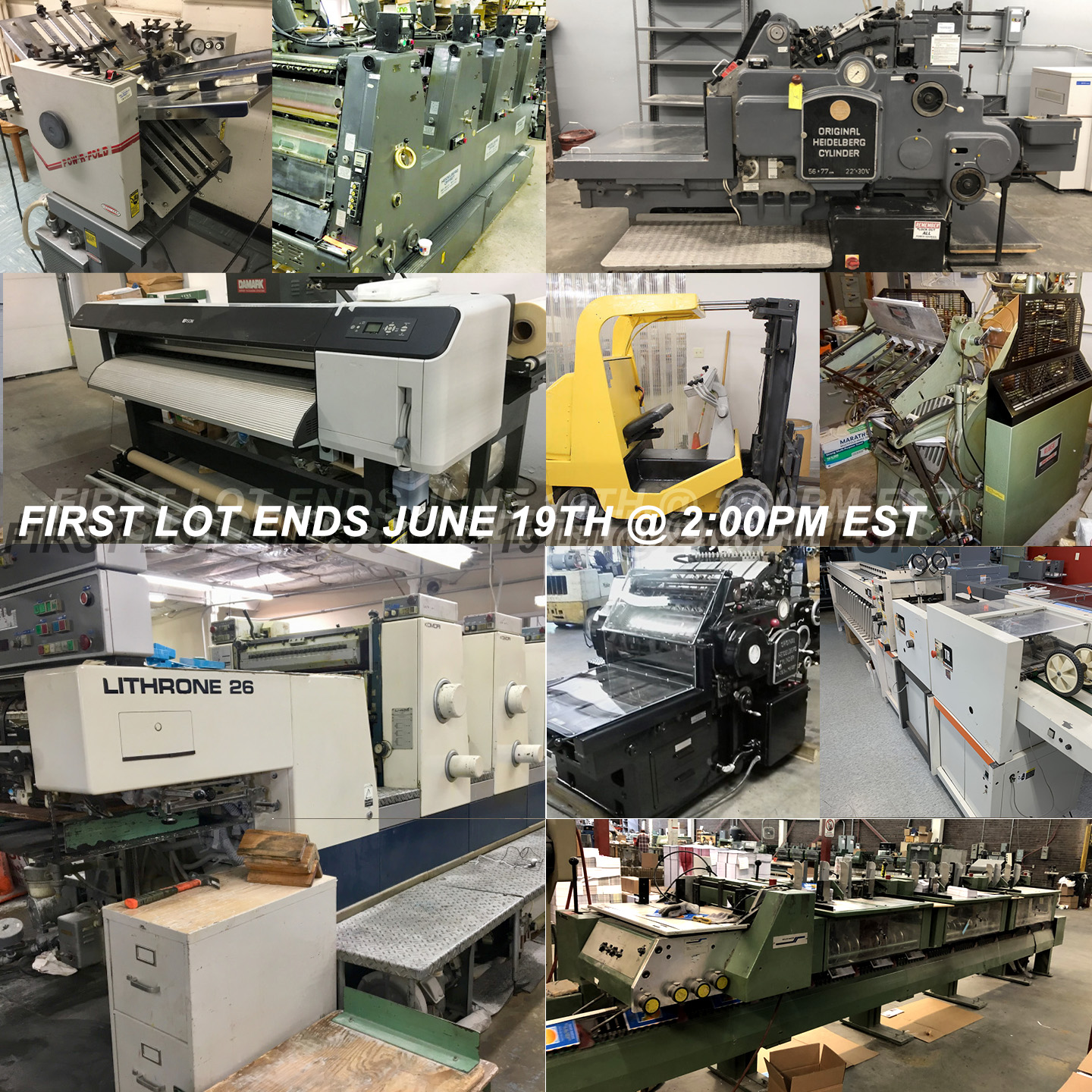 June 19th Printing, Mailing, Bindery, Packaging, Supply and Equipment