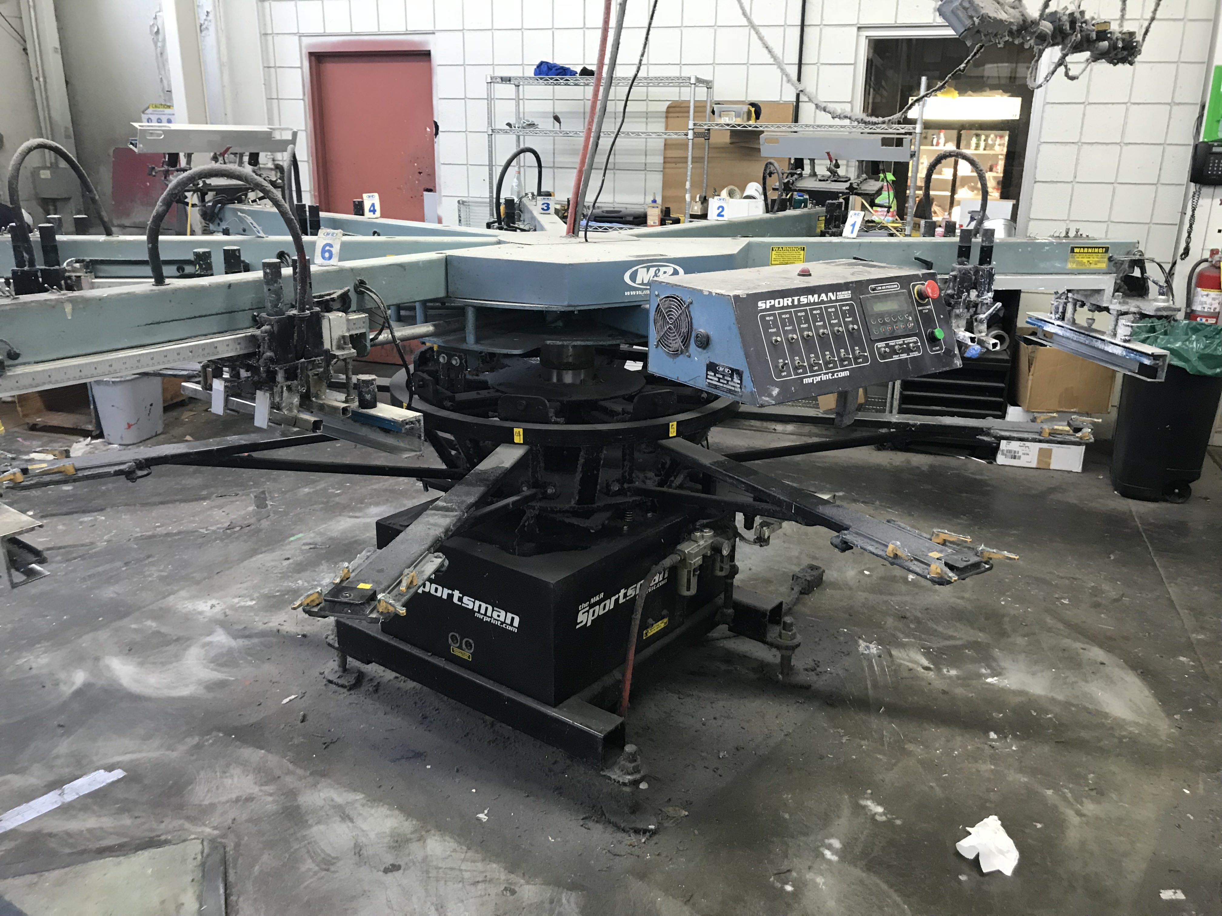 m&r automatic screen printing press
