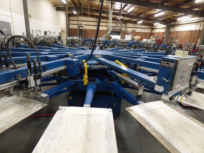 m&r automatic screen printing press