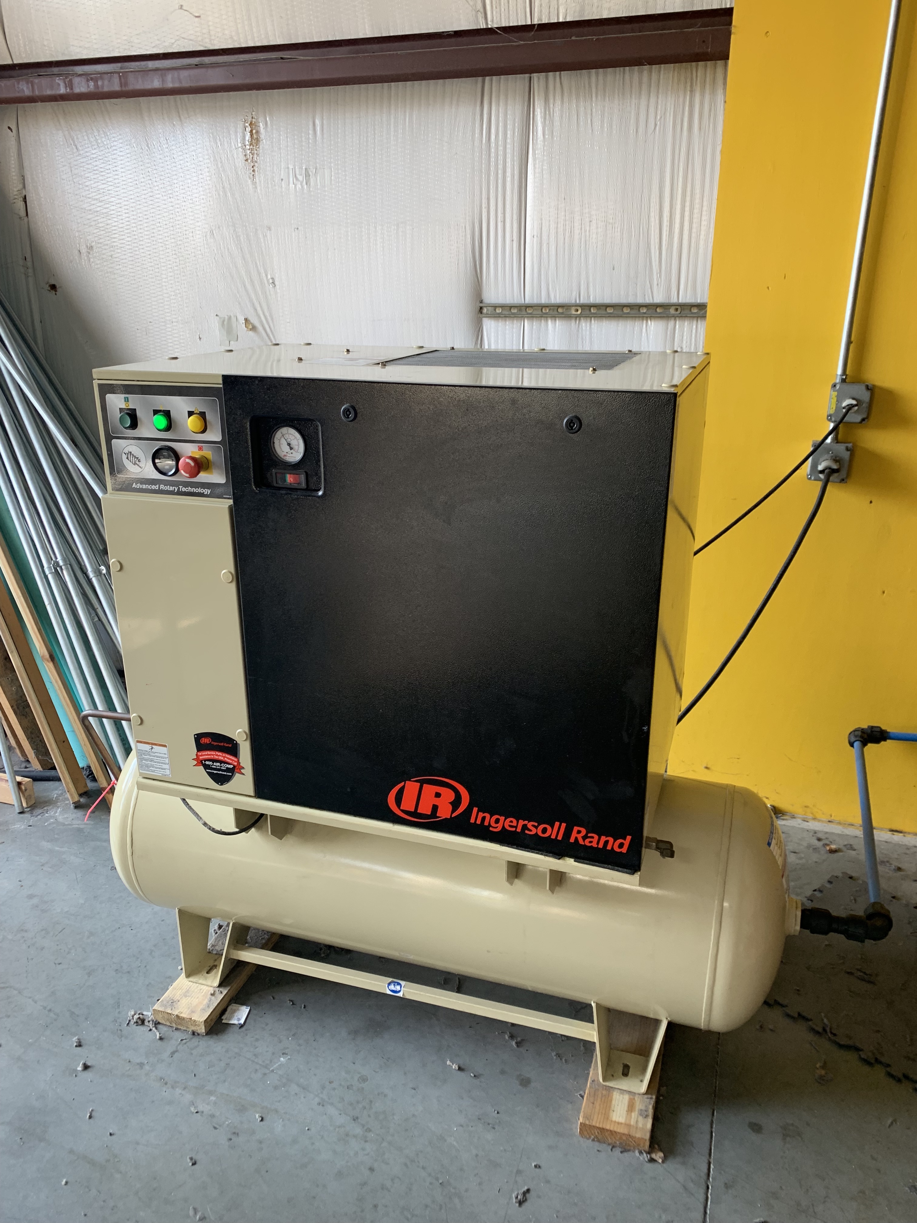 5 HP IngersollRand Rotary Compressor and Dryer
