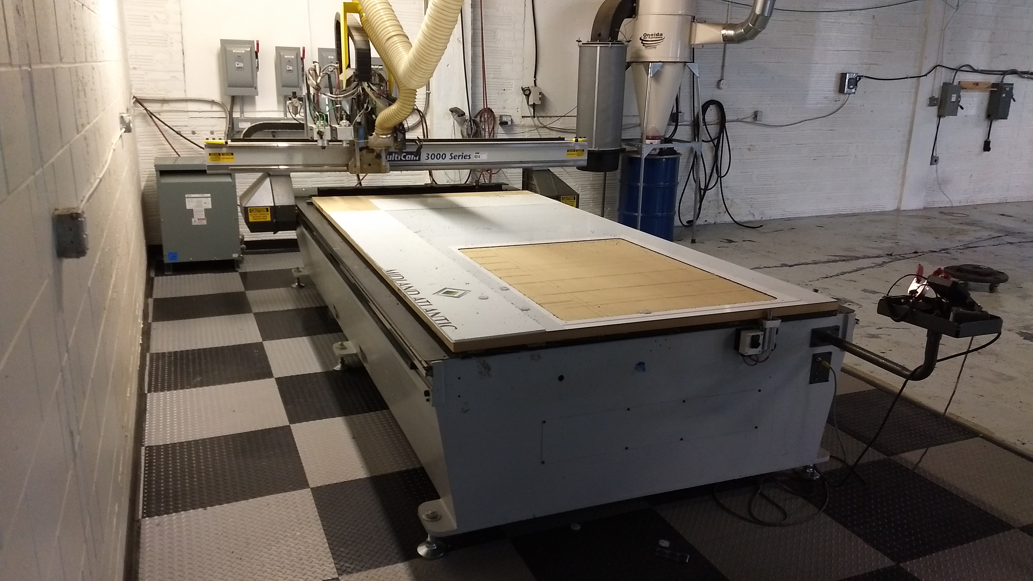 MultiCAM Series 3000 CNC Sign Routing Table w/ Vacuum and Vacuum System