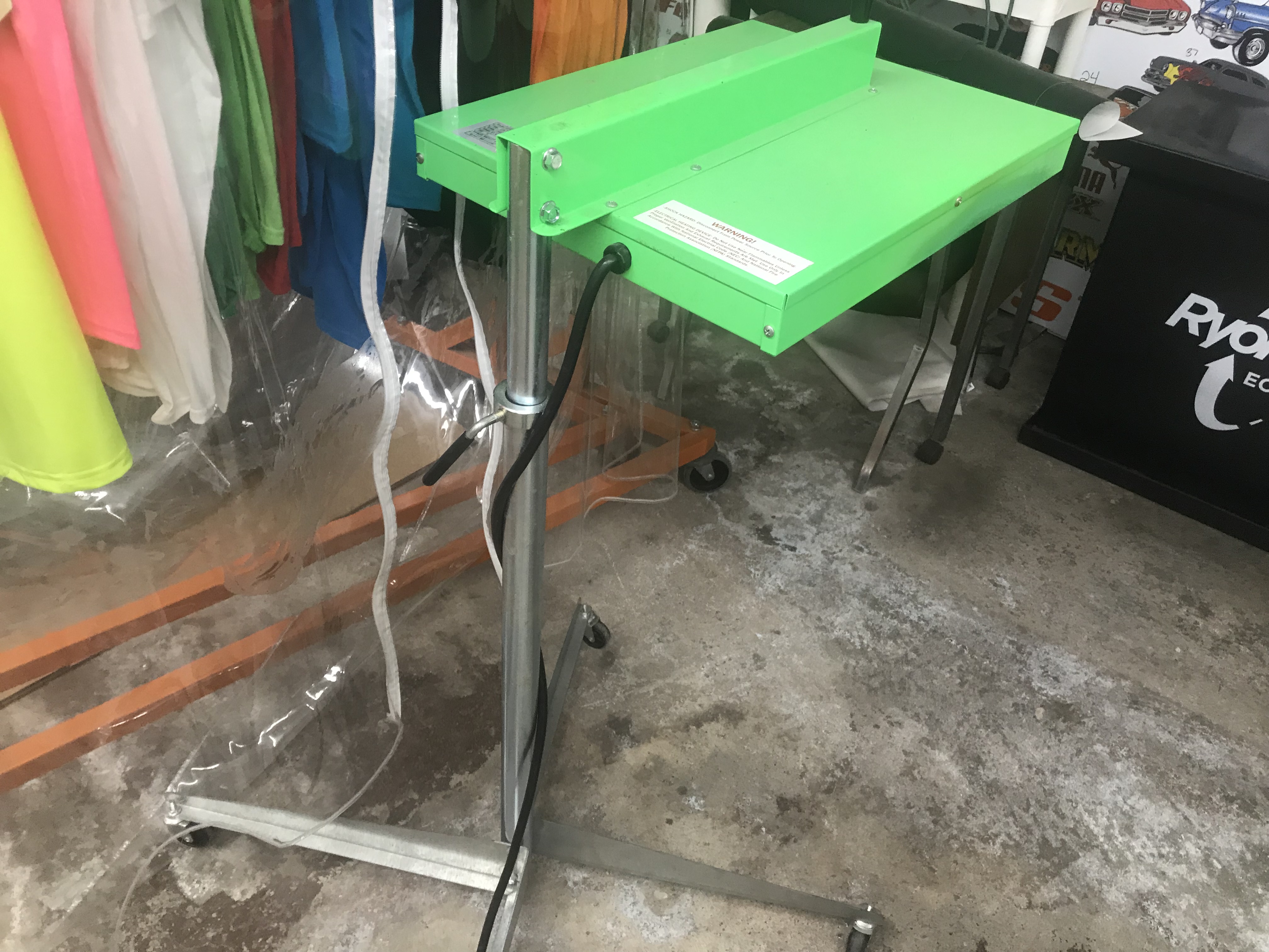 6 color 4 station Screen Printing Setup