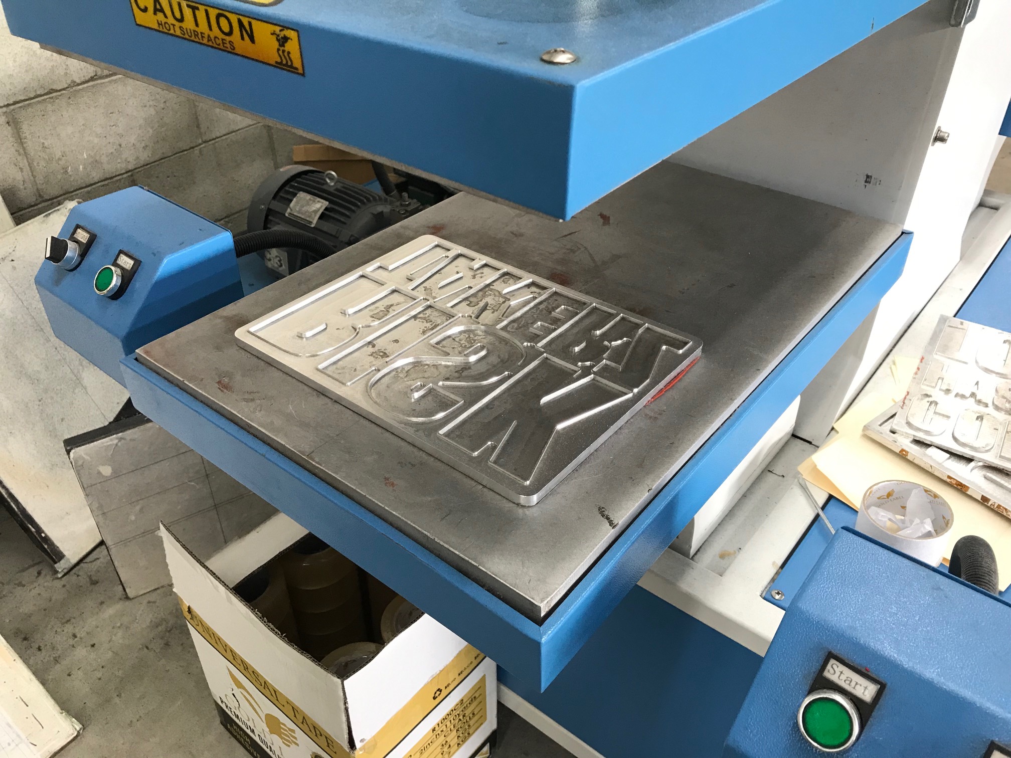 SHIRT EMBOSSING MACHINE