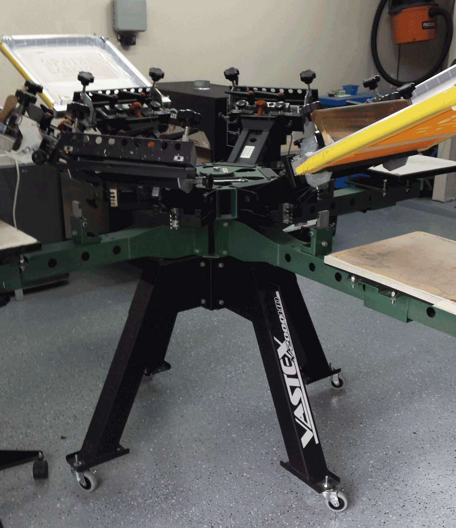 Complete Vastex Screen Print Equipment Printing