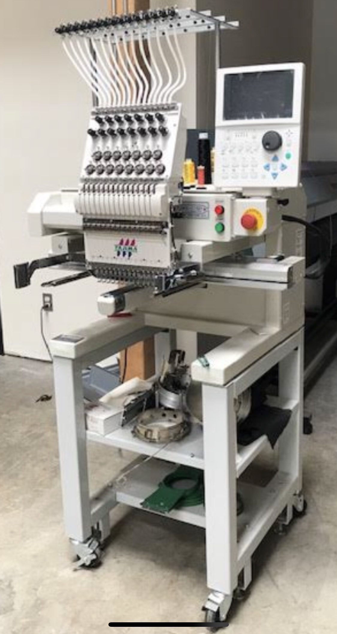 Used 2014 TUMXC1501 single head Tajima embroidery machine