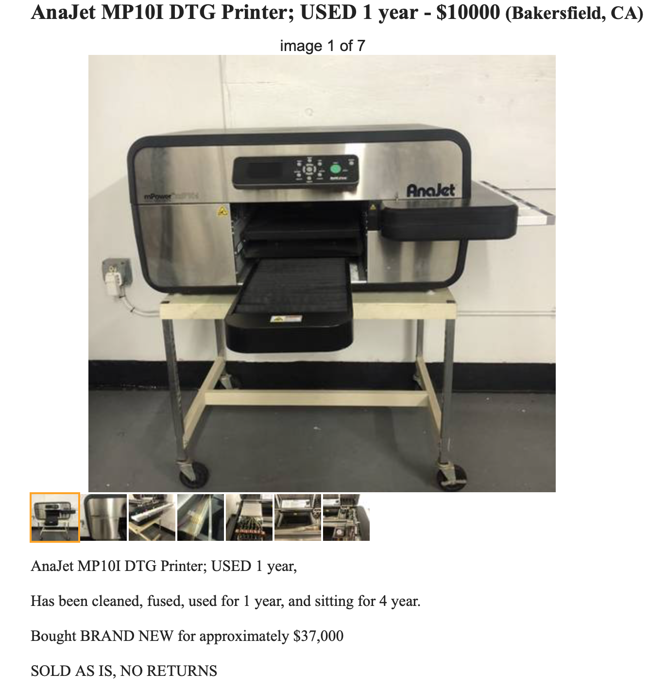 dtg printer anajet