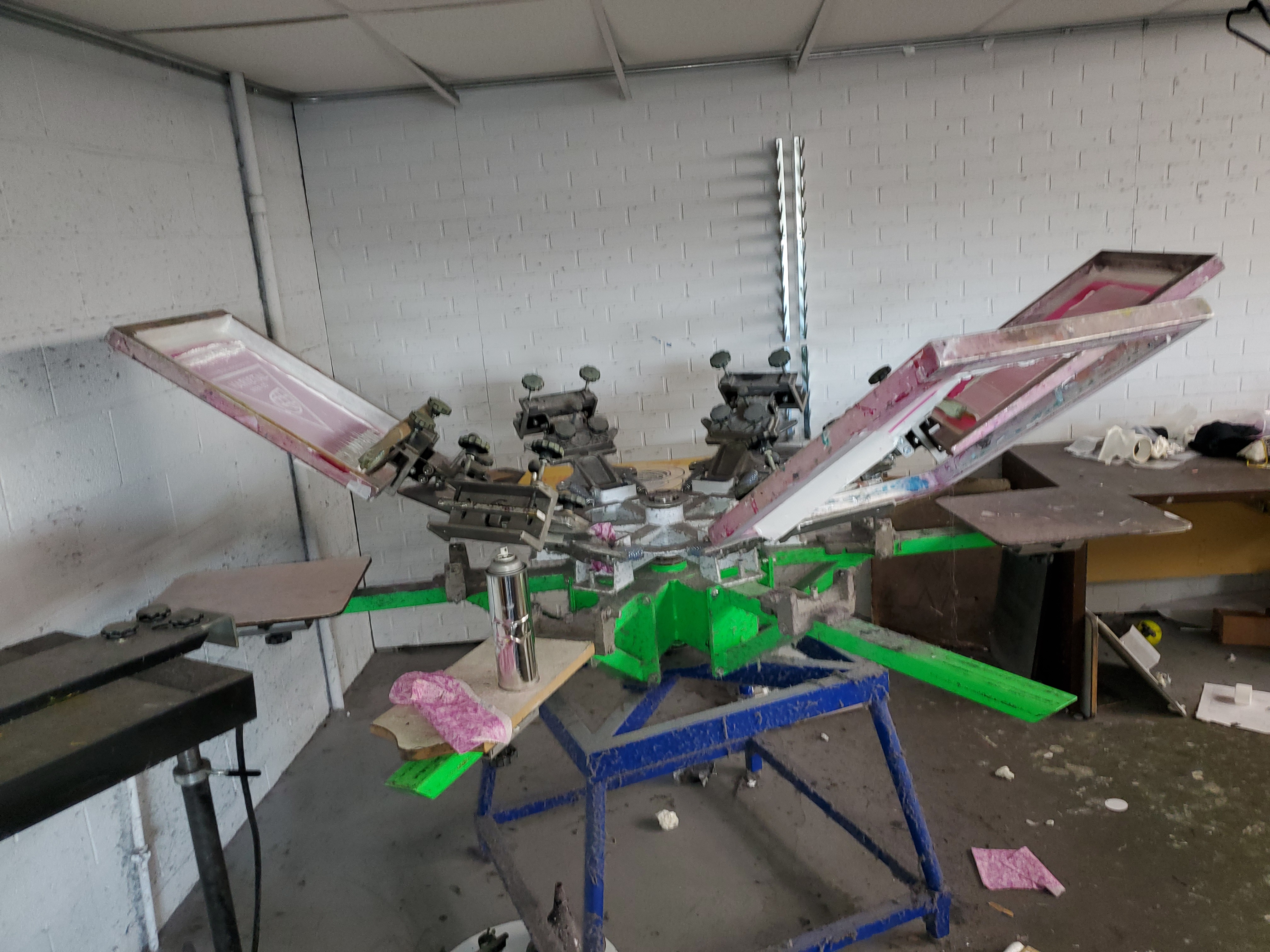 Riley ROQ Aero 6 Station Manual Screen Printing Press 2500