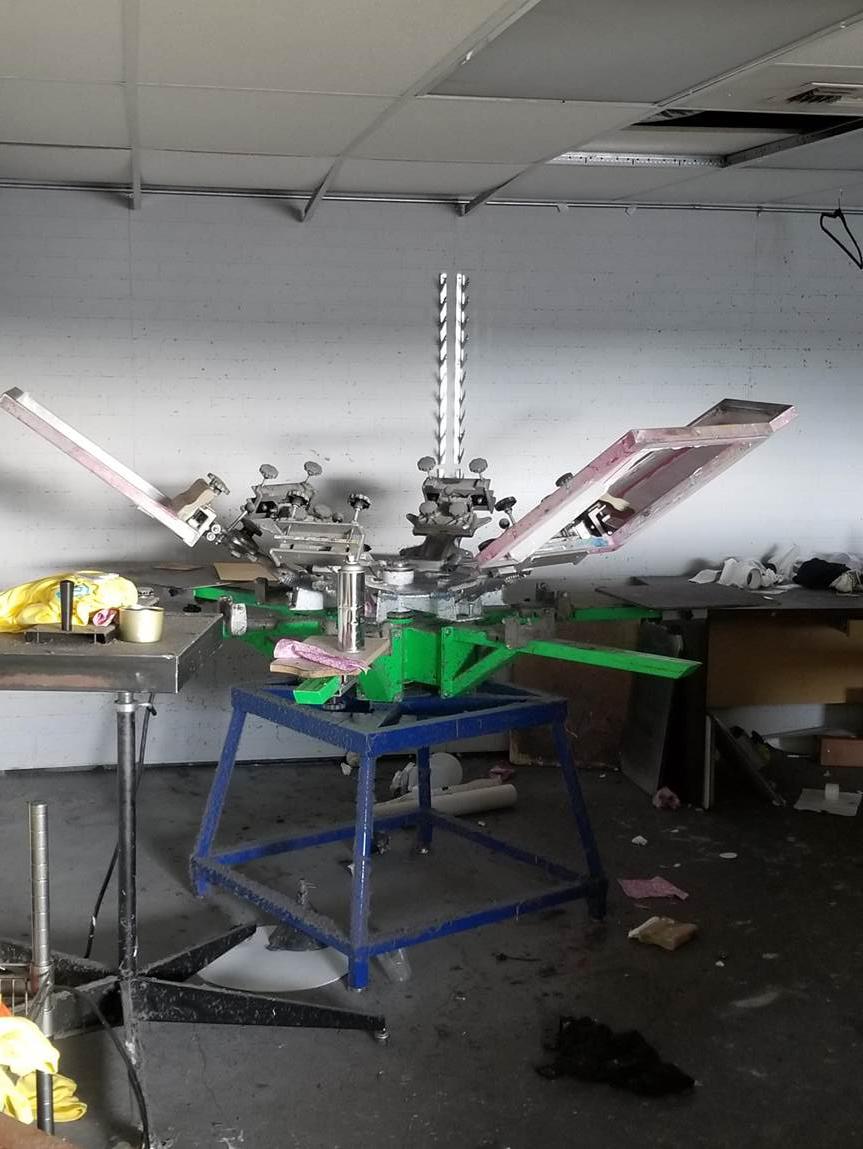 Riley ROQ Aero 6 Station Manual Screen Printing Press 2500