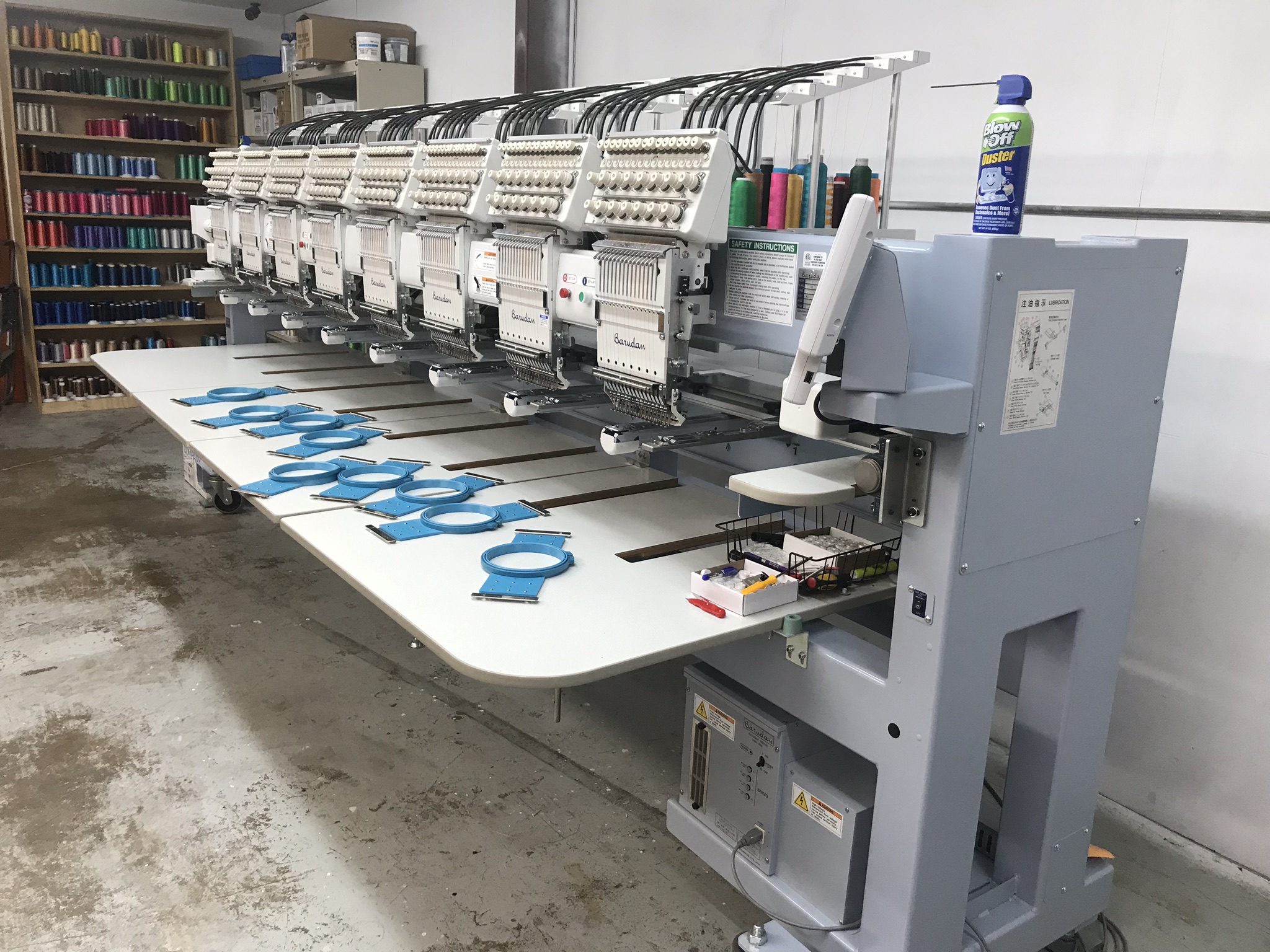 Used Barudan 2017 8 heads Embroidery Machine