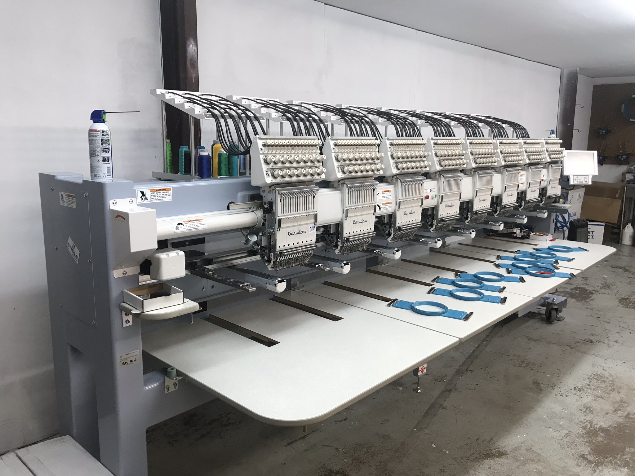 Used Barudan 2017 8 heads Embroidery Machine