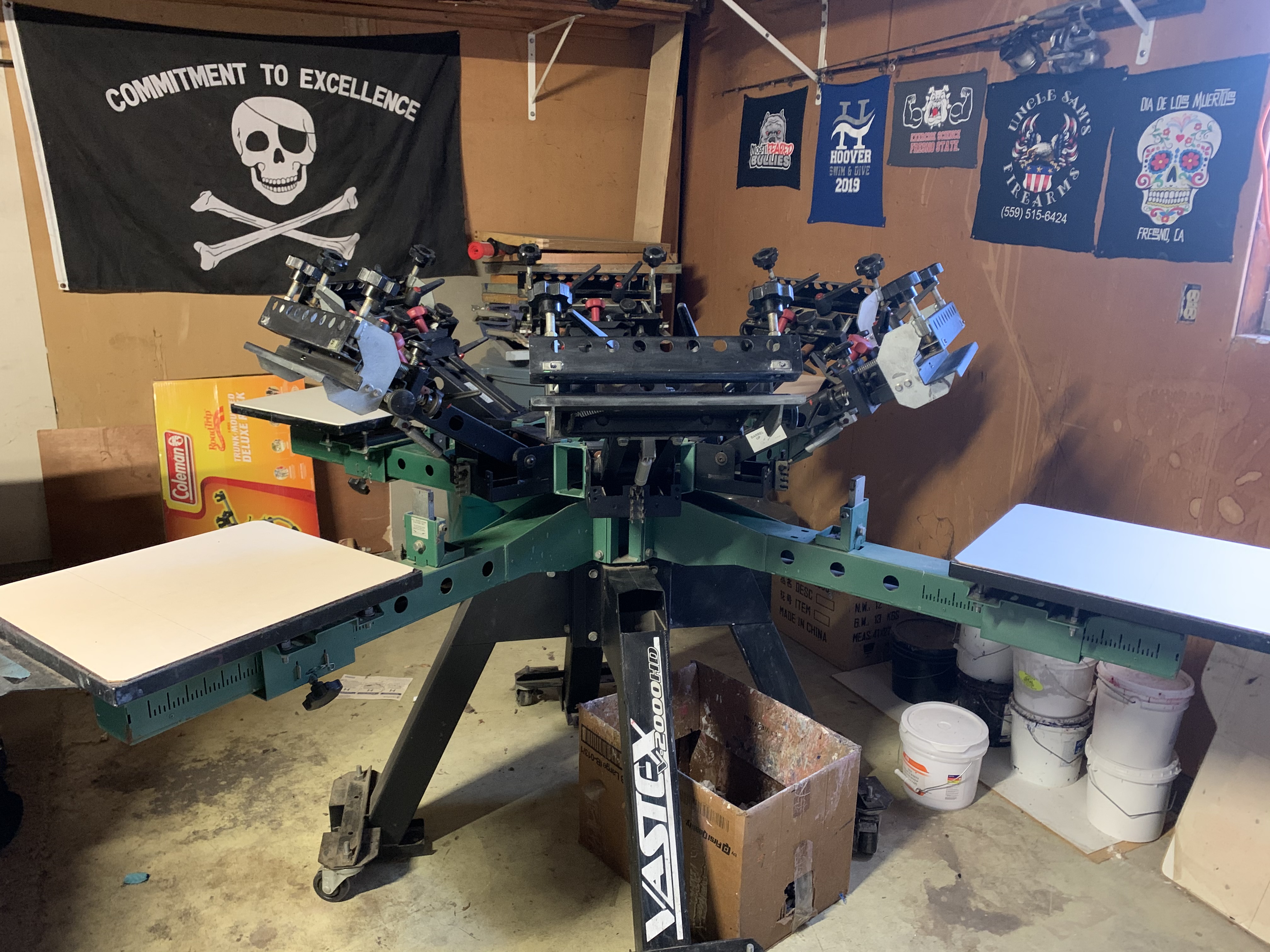 Vastex V2000HD Screen printing press