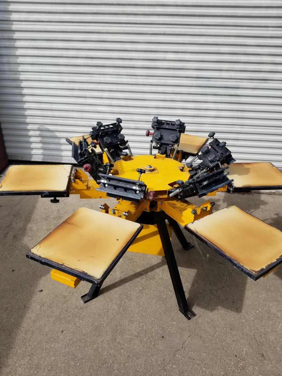Used Vastex V1000 screen printing press for sale