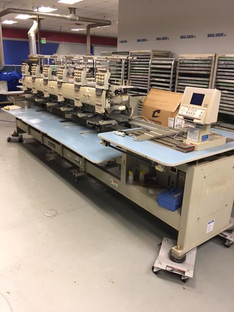Details about   Embroidery Machine 6 head Barudan BENS/BENY   