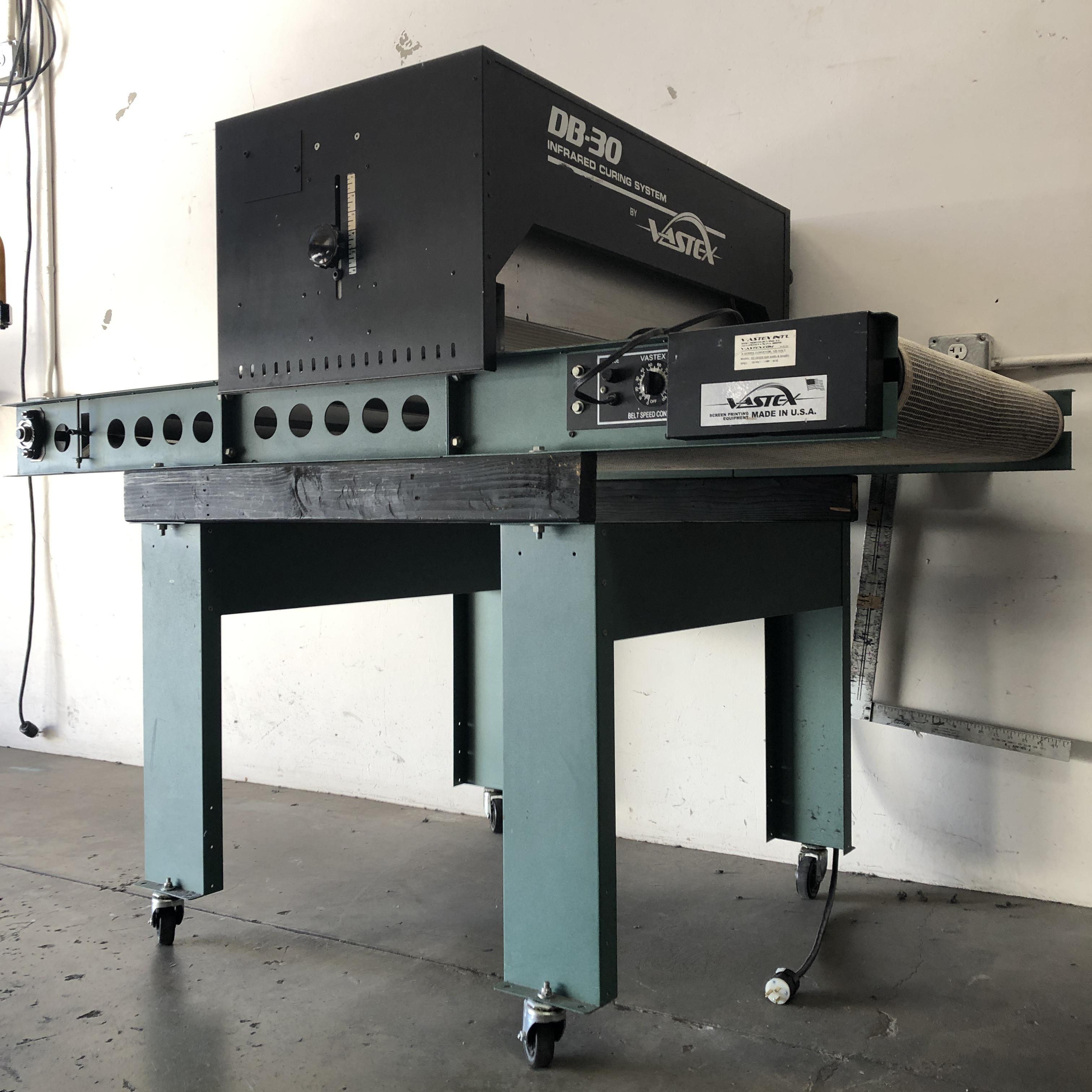 Vastex DB30 screen printing conveyor dryer