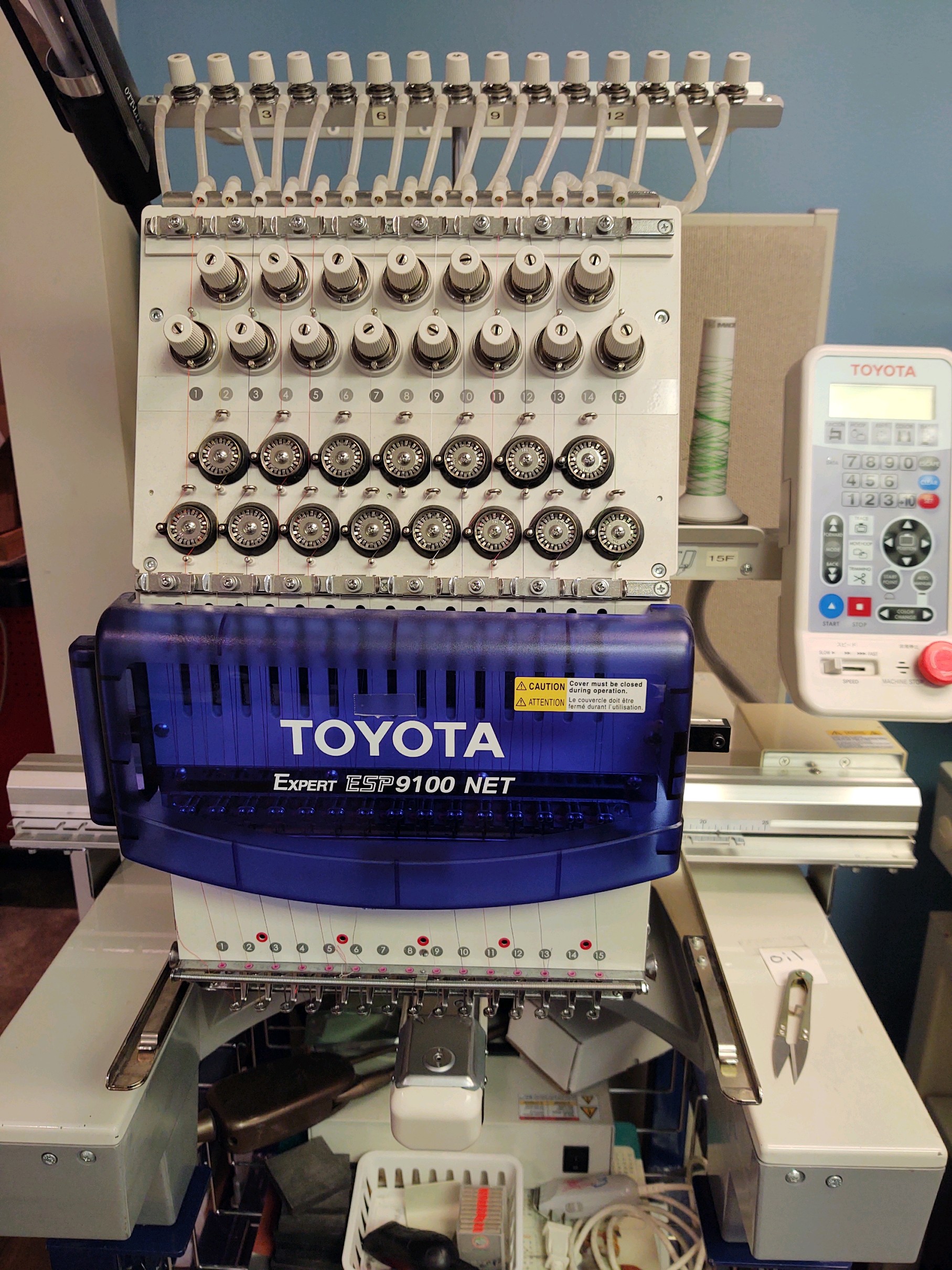 Toyota embroidery machines 9100