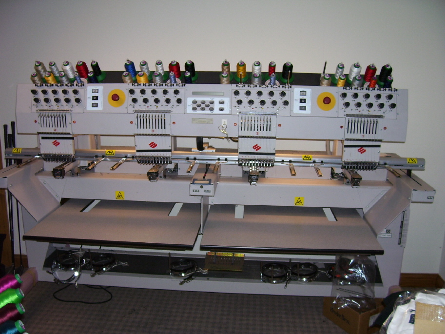 Used Embroidery Machines For Sale >> Melco EMT-10/4T 4 Head, 10 Needle Used Embroidery Machines For Sale >> Melco EMT-10/4T 4 Head, 10 Needle