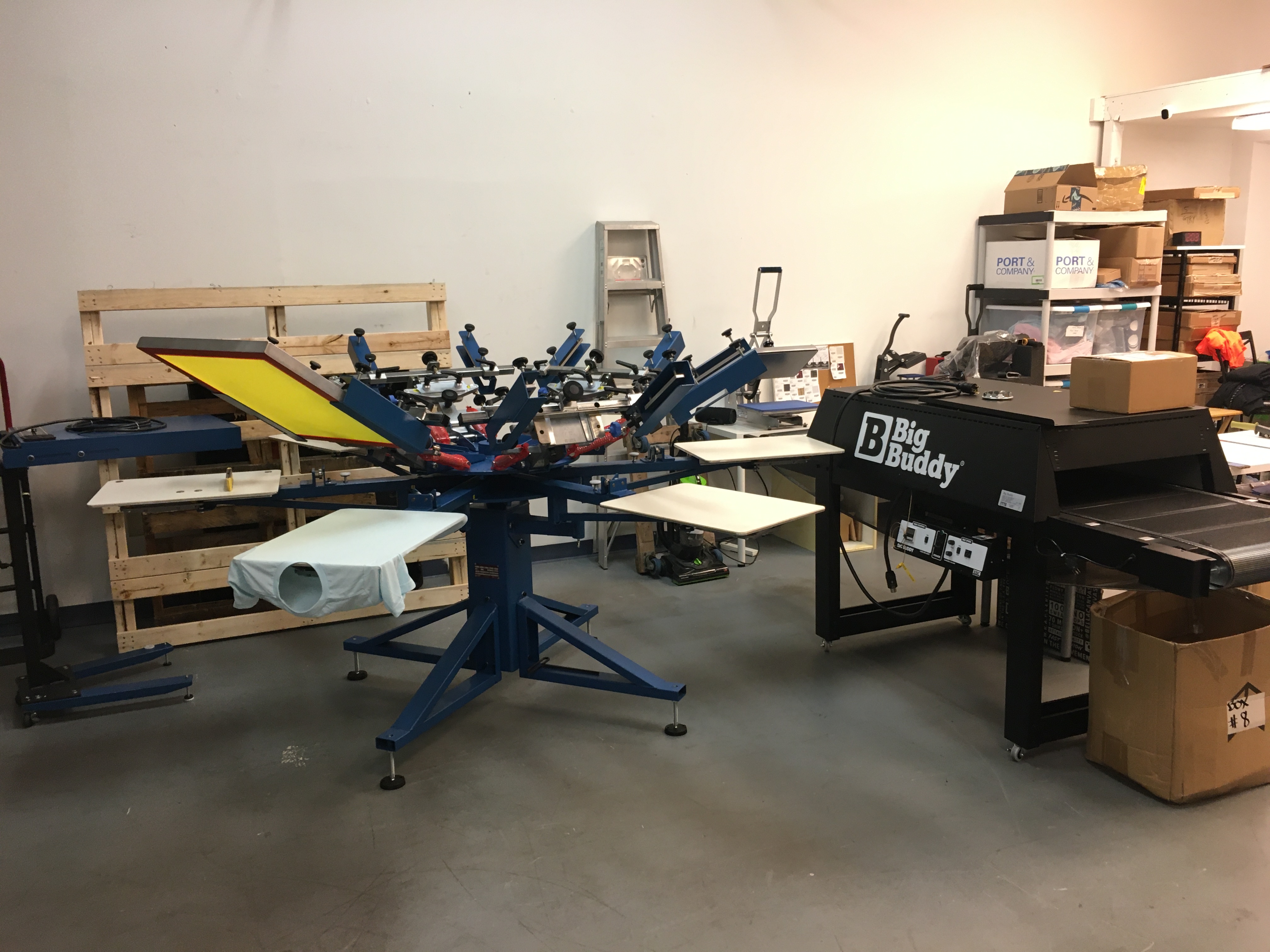 NEW M&R Sidewinder Screen Printing Press +Dryer + Flash