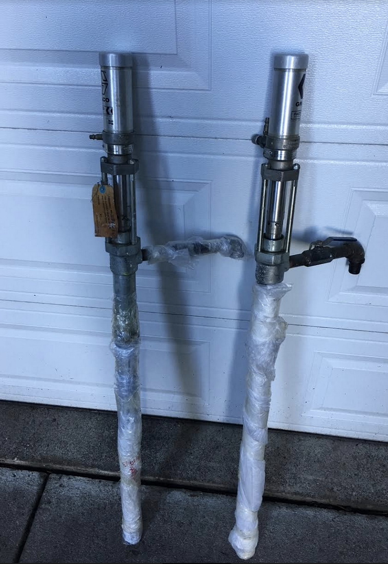 M & R misc. pallets/ squeegee/flood bars /Ink pumps