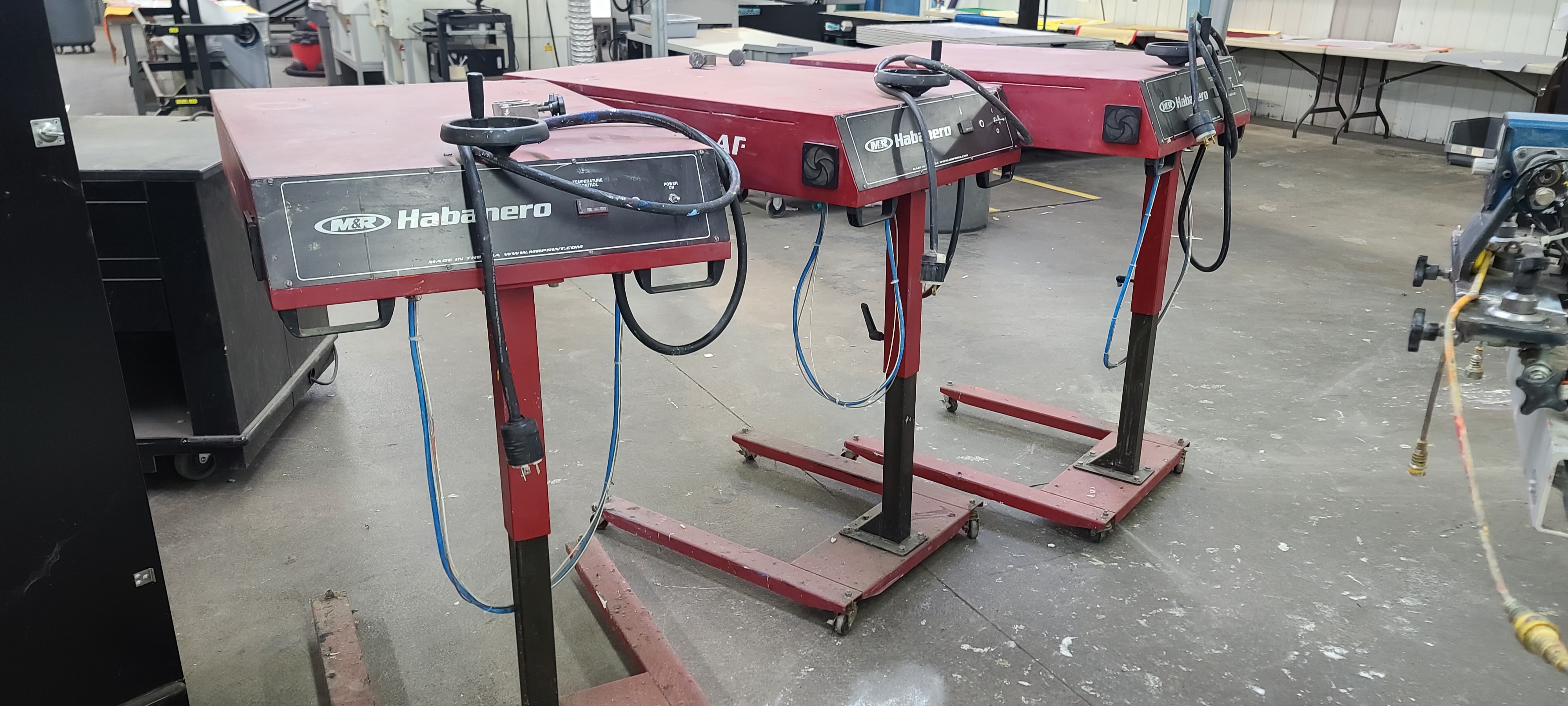 Screen Printing Shop Equipment Carts, Sink, Pressure Washer