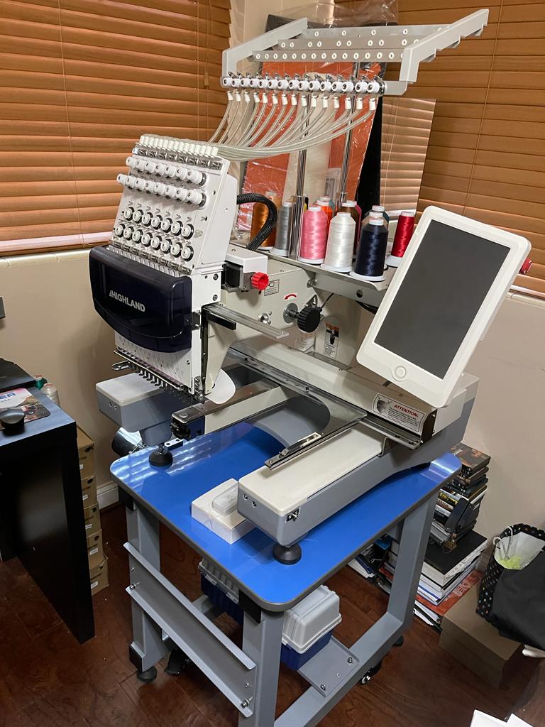 Hardly Used Embroidery Machine with 3 years warranty