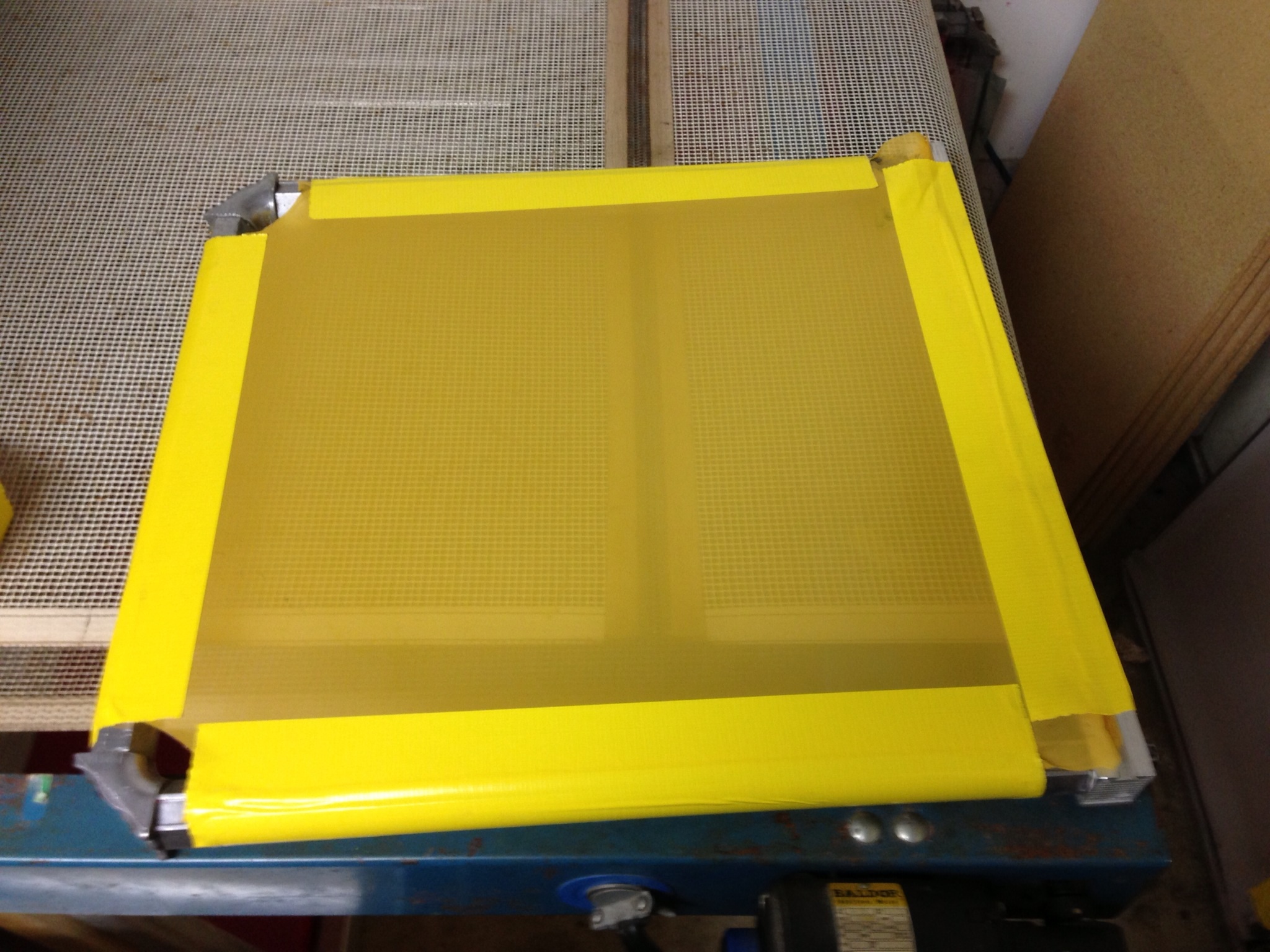 thumbnail image 2 of Newman Roller Silk Screen Frame – 33 X 30, 160 Mesh, Aluminum, Pre-Owned But Fully Functional 2 of 5