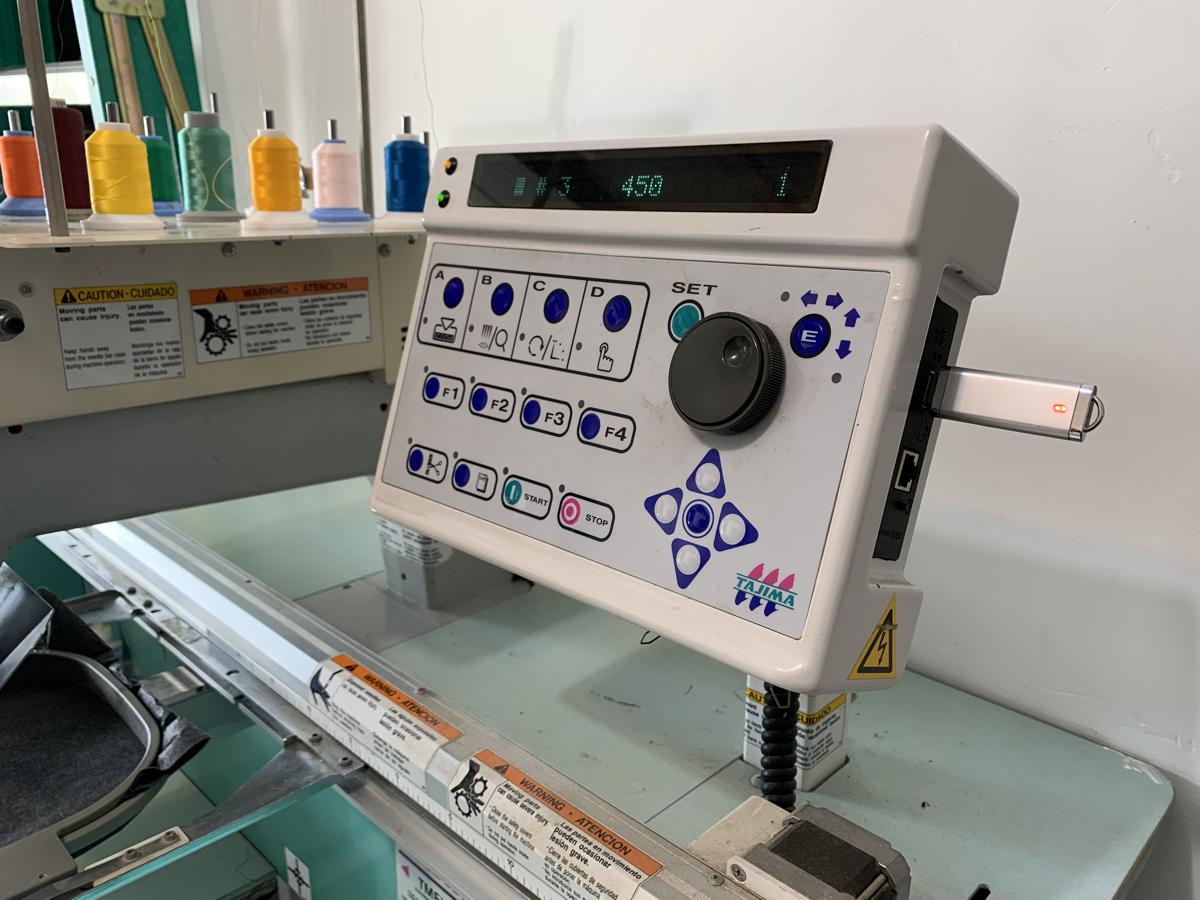 Tajima TMEX C-901 Single Head Embroidery Machine w/MANY